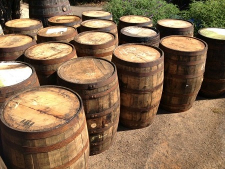 whiskey barrels for hire