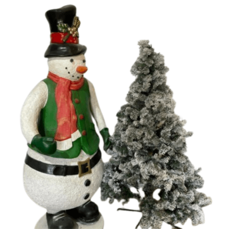 Giant Christmas Snowman Prop- H: 184CM W: 73CM D: 60CM