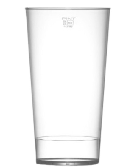 Polycarbonate Beer Glasses – Stackable, Reusable, Nucleated, Pint 20oz CE