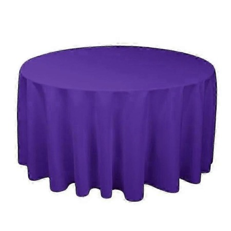 108" Inch Purple Round Banqueting Tablecloths (5ft table)